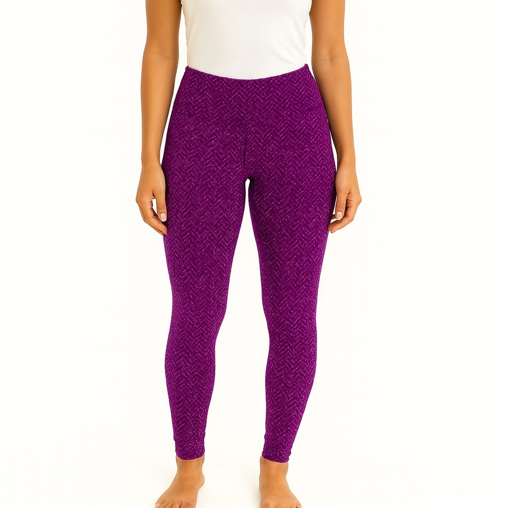 Columbia Size Small Purple Fleece Leggings.